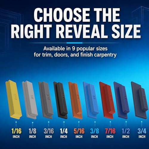 Supply Sons - Rapid Reveal Trim Tool - 3/4" Trim Gauge - Door Reveal Marking Tool - Durable Plastic - Accurate Jamb Marking - Finish Carpentry & Woodworking Tool - Made in The USA (3/4 Inch Spacer) - size: 3/4 Inch