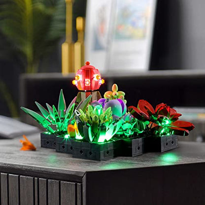 Lightailing Light for Lego-10309 Succulents - Led Lighting Kit Compatible with Lego Building Blocks Model - NOT Included The Model Set - style: (Only Light) 10309 Succulents