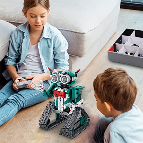 IQKidz APP/Remote Control STEM Building Kits for Kids Ages 8-12 - 3 in 1 RC Robot Car Toys, 440 Pcs Educational Science Projects, Gift Ideas for Boys Girls - style: Robot