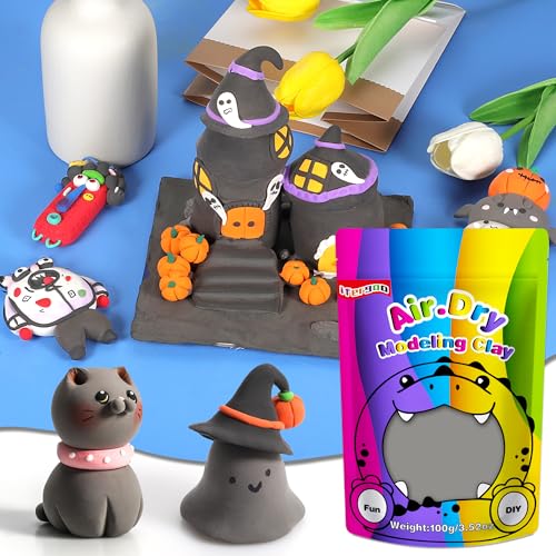ifergoo 100g Gray Air Dry Clay, 3.5oz DIY Creative Modeling Clay for Kids - color: Gray/100g