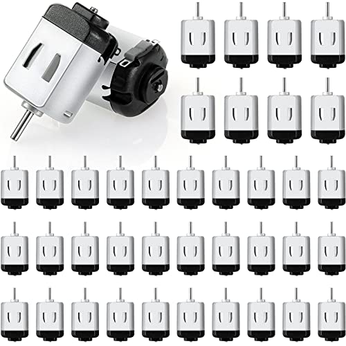 Coume 40 Pack Mini DC Motors 1.5-3V 23000RPM High Speed Torque for DIY