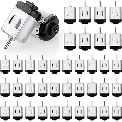 Coume 40 Pack Mini DC Motors 1.5-3V 23000RPM High Speed Torque for DIY