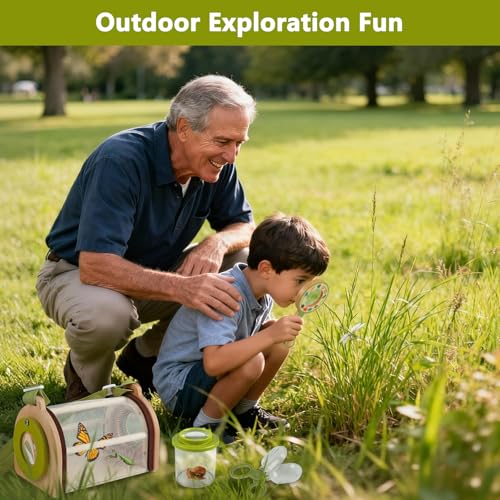 Wooden Bug Catcher Kit for Kids 3+, Bug Catching & Outdoor Explorer kit