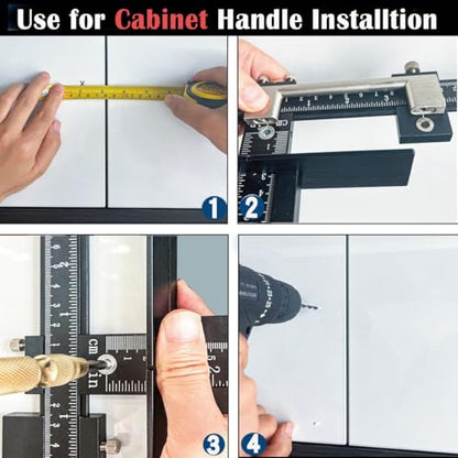 King&Charles Aluminum Cabinet Hardware Jig&Auto Center Punch - style: MAX-Aluminum