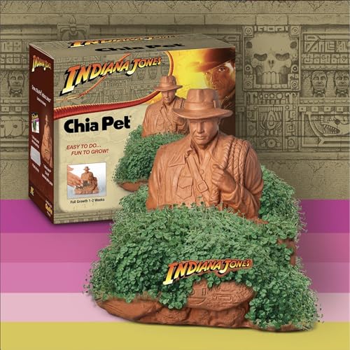 Chia Pet Indiana Jones Terracotta Planter with Seed Pack - style: Indiana Jones