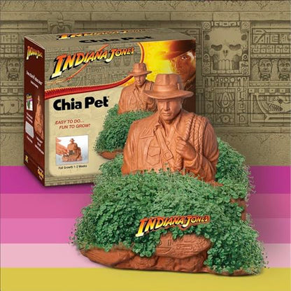 Chia Pet Indiana Jones Terracotta Planter with Seed Pack - style: Indiana Jones