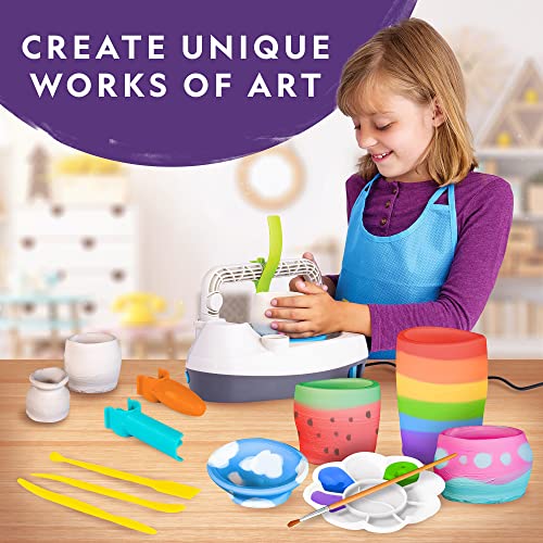 National Geographic Pottery Wheel for Kids Complete Beginner Kit - style: Starter Pottery Wheel