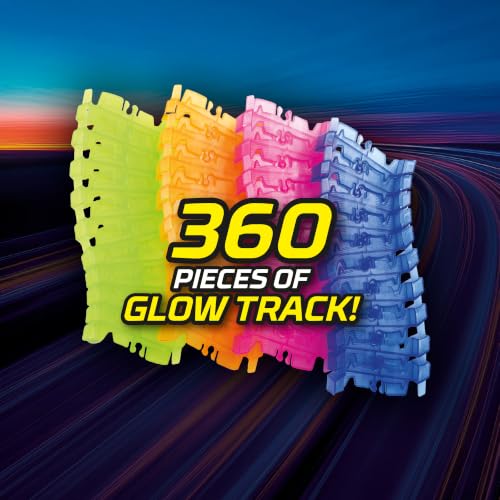 Magic Tracks Mega Set, Race Car Track Set for Kids with 2 Cars, Bendable Flexible Race Track for Kids Ages 4-8 | Playset with 2 Toy Cars & Accessories | Easy Snap Together