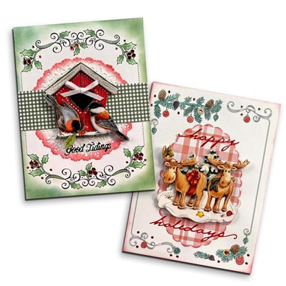 Paper Wishes – Dazzle ‘em Card Kits & Jewel Dazzles Sticker Fall & Christmas Collections for Scrapbooking, Gifts and All of Your DIY Crafting, Art & Creative Projects - Inspiration at Your Fingertips - color: Fall & Christmas