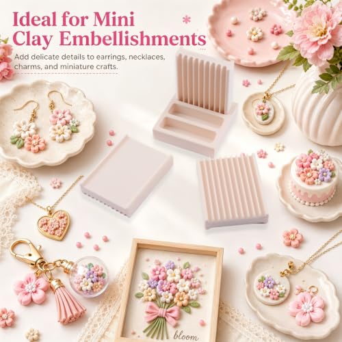 Mini Polymer Clay Bead Maker（3.5&4&4.5mm）, Clay Beads Roller Bead Shaping Tool Clay Molds for Jewelry Making DIY Bracelet Necklace Craft - color: 3.5-4.5mm