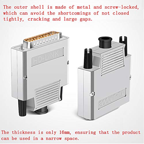 DB25 Solderfree Serial to 25 pin Terminal Thinner Female Adapter - style: Female Metal