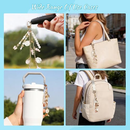 776PCS Ocean Keychain Making Kit with Charms DIY Key Chain Kit for Beginners Seashell Starfish Pearl Letter Name Beads Custom Keychains with Tools Crafting and Jewelry Making for Adults Gift for Women