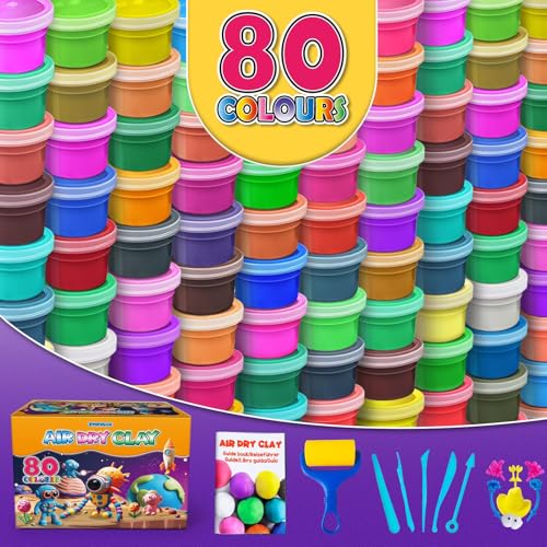 ESSENSON Air Dry Clay, 80 Colors - color: 80 Colors