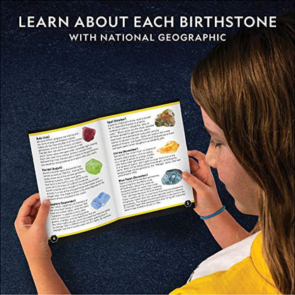 National Geographic Birthstone Dig Kit with 12 Genuine Gemstones for Kids - style: 12 Genuine Birthstones