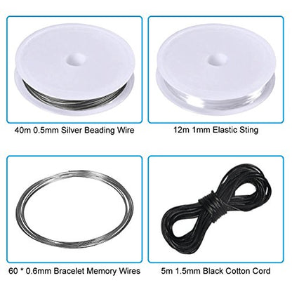 PAXCOO Jewelry Making Supplies Kit - Jewelry Repair Tool with Accessories, Pliers, Findings, and Beading Wires for Adults and Beginners