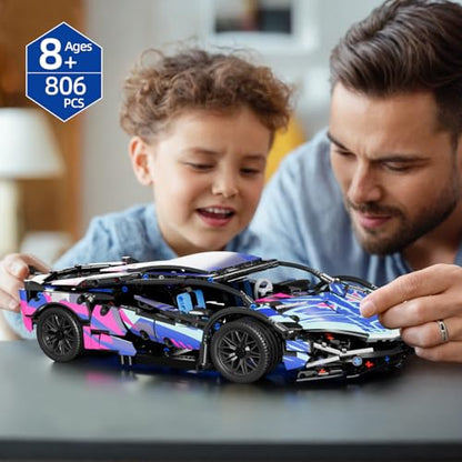 Sport Car Building Block Sets for Adults,Technical Race Car Collectible 1:14 Model Scale Engineering Toy Racing Cars Birthday for Men Boys Teens Age 8+ 8-12 12 13 14 14+ - style: Static Car