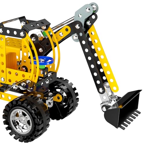 Lucky Doug Stem Building Projects Toys for Kids Boys 8 9 10 11 12 Year Old, Metal Building Construction Model kit, Building Blocks DIY Toy - style: 9904