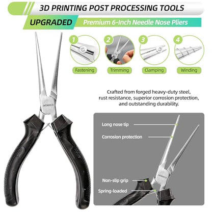 76pcs 3D Printer Tools Kit with Bag, 3D Printer Accessories includes Digital Caliper, Hygrometer, PTFE Tube Kit, Deburring Tool, Scrapers, Nozzle Cleaning, for Bambu Lab, Ender 3, FDM/SLA Printers etc - style: Ultra 3D Maker Version