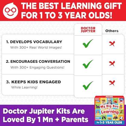Doctor Jupiter My Big Box of Learning for Kids Ages 1-3 Year Old - style: Big Box of Learning: 1+