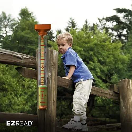 Headwind EZRead 15” Professional Outdoor Rain Gauge High-Visibility Float, Heavy-Duty, Weather-Resistant, Made in USA, Copper Finish - color: Copper