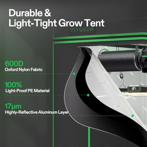 VIVOSUN Smart Grow Tent Kit 4x4, 4-Plant WiFi-Integrated Grow System - size: 48"x48"x80"