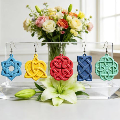 ORIGACH 14 Pcs Chinese Style Celtic Knot Polymer Clay Cutters Set - style: Celtic Knot