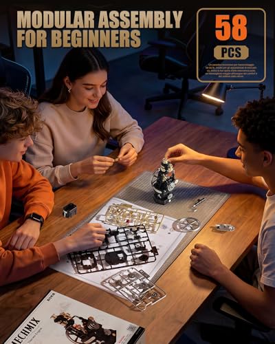 ROKR Industrial City Series 3D Puzzle Mechanical DIY Model Set with Light & Movement Thermo Engine（CGM03）-DIY Educational STEM Toy for Adults & Teens, Retro Industrial Decor