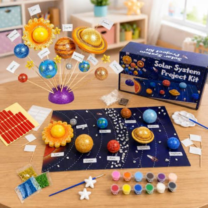 51PCS Solar System Foam Model Kit Multiple Sizes Planet Mode Crafts