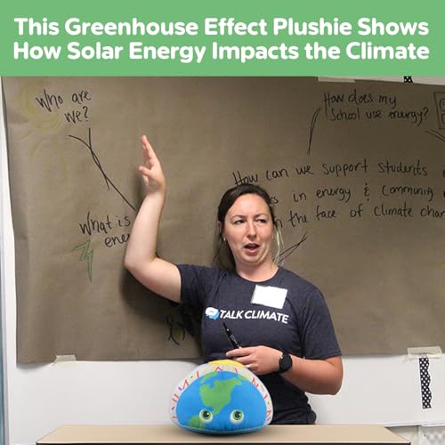 Thunderheads Greenhouse Effect Plush, Educational Earth Plushie with Fact Card, Soft Collectible STEM Tool for Environmental and Climate Science, Sustainable Weather Gift for Educators,& Scientists