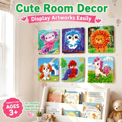 AGENTLAN Animal Poke Art Kit,Mess-Free Crafts for Kids Ages 3-8 - style: Animal