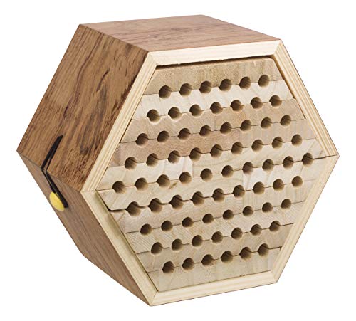 Toysmith Beetle & Bee Solitary Habitat Kit, Wooden Outdoor Science Toy - style: Solitary Bee Habitat