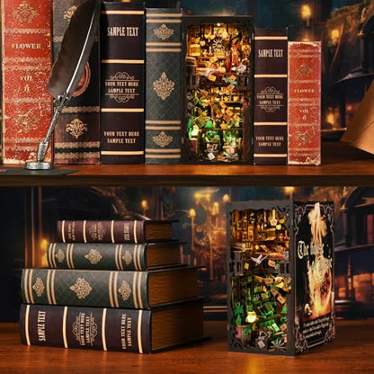 TOYQI Book Nook Kit, DIY Miniature Dollhouse Kit for Adults and Teens - color: House of Magic