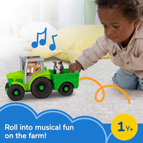 Fisher-Price Little People Push & Play Tractor, Ages 1+