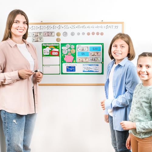 Simply magic 70 PCS Magnetic Money for Classroom - Play Money for Teaching