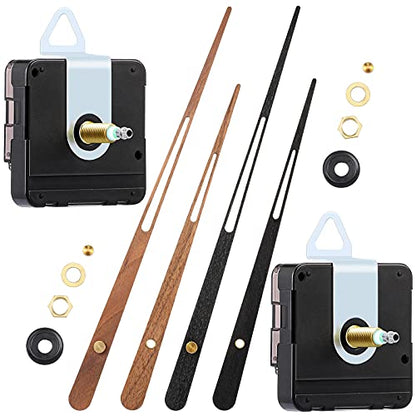 Jadive 2 Pcs Clock Movement Long Shaft, Fit for 16'' Clock, 30 mm Shaft - size: Fit for 16'' Clock, 30mm Shaft