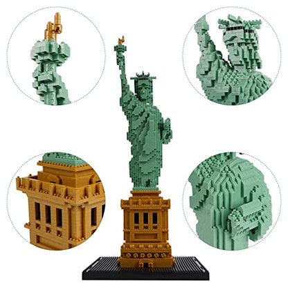 Micro Mini Block Statue of Liberty Model Building Kit World Famous Architectural Model Collection Building Set, 2810 PCS - color: Statue of Liberty-1