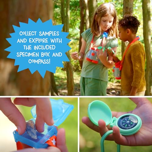 Wow in The World Kids’ Binoculars & Nature Explorer KIT | Look Far, Nature Scavenger Hunt, Specimen Box, Companion Audio Content, Bonus Reusable Science Tool, STEM Toy for Kids 4+ by Thames & Kosmos - size: Large