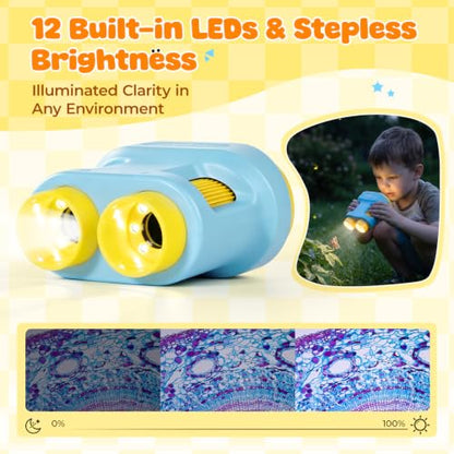Handheld Microscope for Kids - HTVRONT 1000X Kids Microscope 2.0" HD Screen