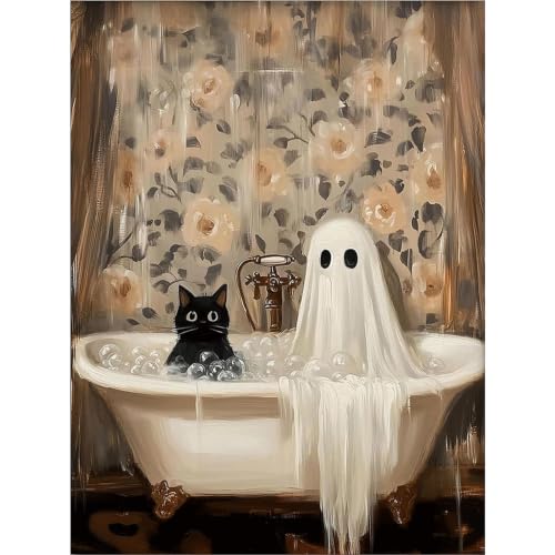 Halloween Paint by Numbers Kit for Adults, Paint by Numbers Adults 16x20 in - color: Halloween Ghost, size: 16*20inch