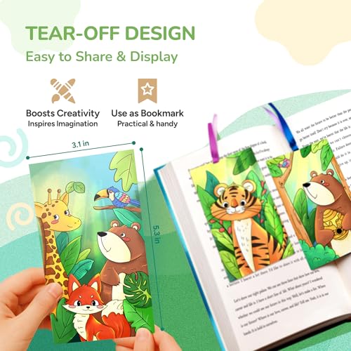 JoyCat Pocket Paint with Water Coloring Books for Kids - style: 1 Pack - Animals
