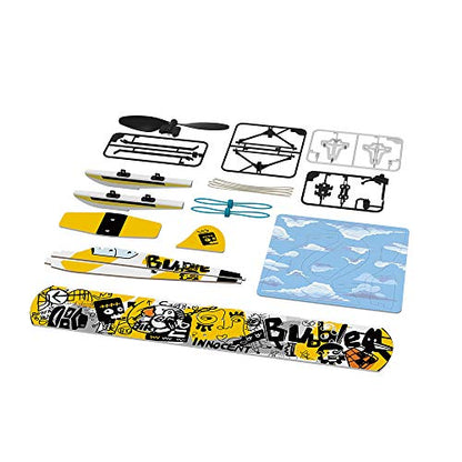 PLAYSTEM Rubber Band Aeroplane Seaplane STEM Kit - color: Seaplane