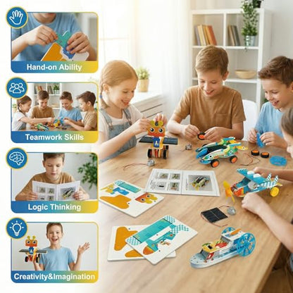 STEM Toys for Kids Ages 8-12 | 4-in-1 Science Kit Build Engineering Projects | Educational Toys Gift for Boys & Girls Age 8 9 10 11 12 Year Old
