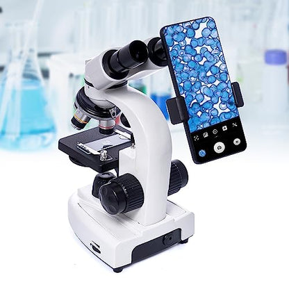SELFIE CAT 200X-5000X Binocular Compound Microscope for Adults & Students