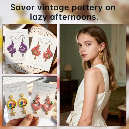 8Pcs Boho Flamingo Hollow Polymer Clay Cutters - color: Retro