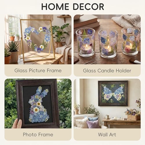 LUXEEASE 140P Hydrangea Dried Pressed Flowers - color: Hydrangea 140p