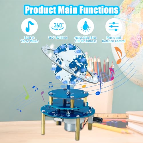 PEMENOL Soldering Project Kit, Rotating Solar System Globe Kit