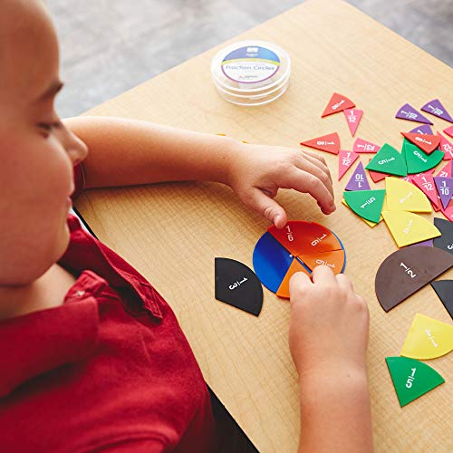 EAI Education Fraction Circles: Numbered - Set of 51 (Pack of 4) - size: Approximately 3.5 inches in diameter (Pack of 4)