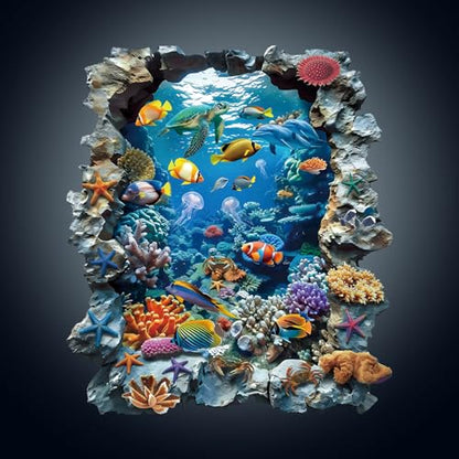 Wooden Puzzles for Adults, Deep Sea Wonderland Wood Puzzles Adult - color: Deep Sea Wonderland, size: Small