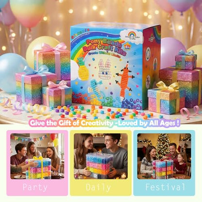 14000Pcs Pony Beads Kit, 40 Colors Rave Kandi Beads Bracelet Making Kit - color: JumboBox-40Colors