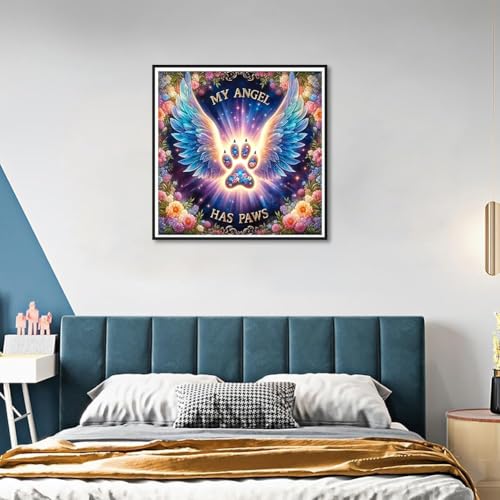 Diamond Art Kits for Adults,Angel Wings Diamond Painting Kits 12x16in - color: DP00551